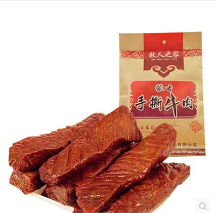 牧人之家 独立手撕牛肉干208g/袋