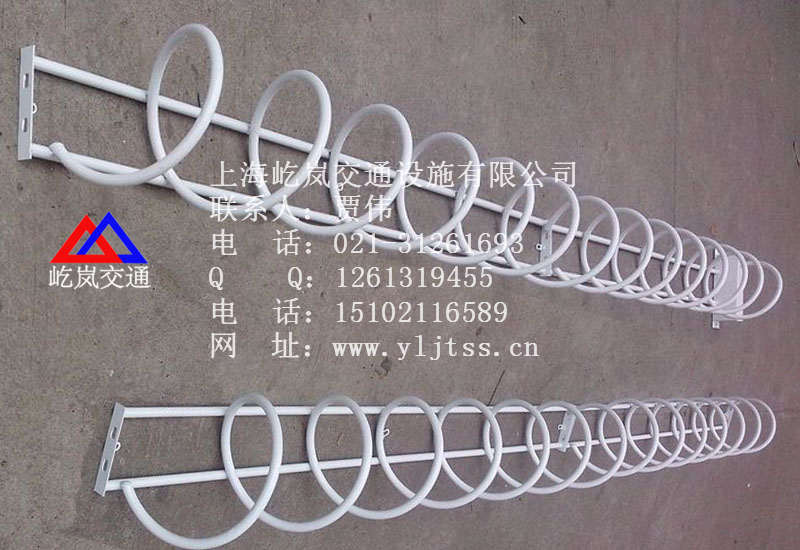 卡槽式自行车停靠架价格 卡槽式自行车停靠架尺寸  圆圈电动车停车架  卡槽电动车摆放架  卡槽自行车存放架
