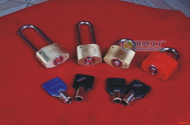 标准电力表箱锁 35MM铜制挂锁 一把钥匙开多把锁
