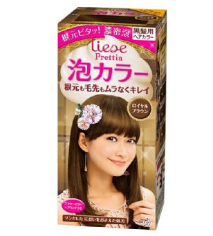 花王 KAO Prettia 泡沫染发膏染发剂 高贵棕色