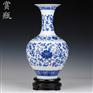 手绘青花瓷定做厂家 景德镇高温瓷器 青花仿古瓷花瓶