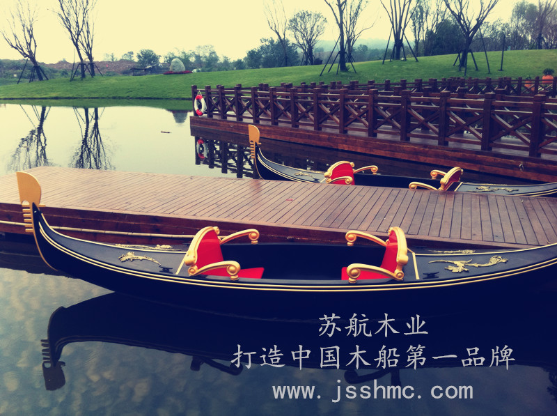 欧式手划游船 贡多拉观光木船