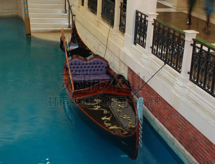 欧式手划游船 贡多拉观光木船