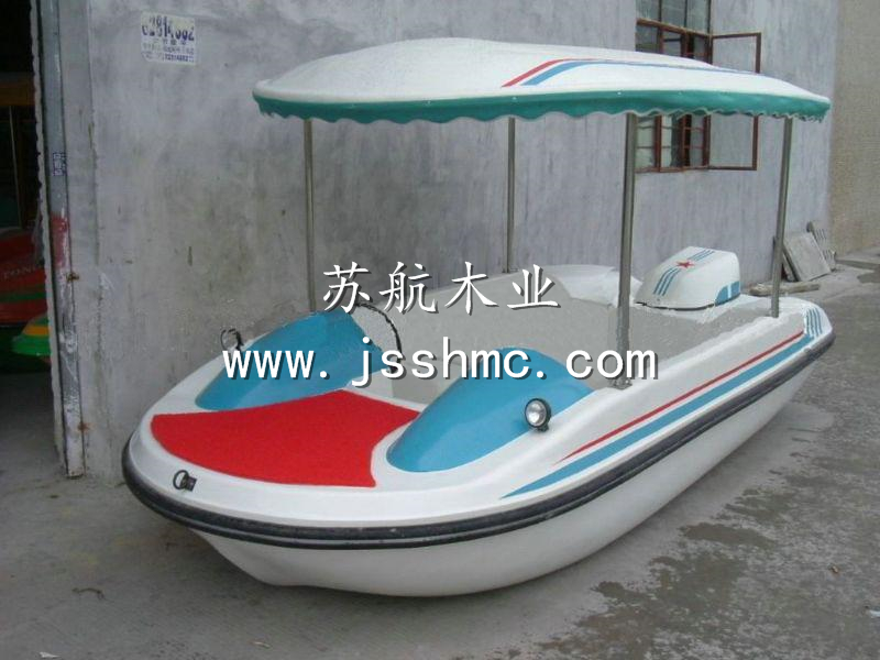 公园脚踏游船 双人玻璃钢脚踏船