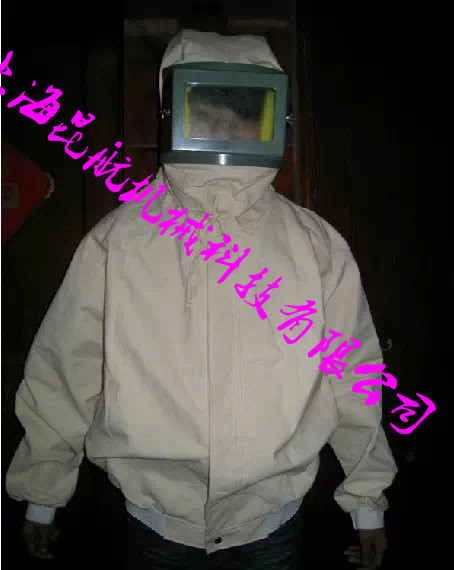 上海耐磨帆布喷砂防护服 加厚白色喷砂防护服 除锈帆布喷砂服  加厚喷砂服  除锈喷砂服