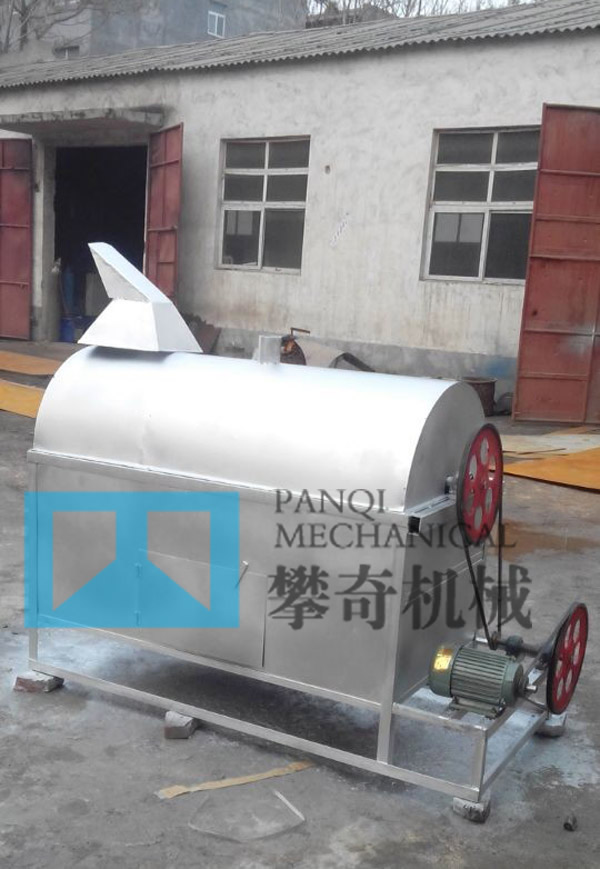 客户炒货学习参考攀奇机械炒籽机  芝麻炒籽机  大豆炒籽机