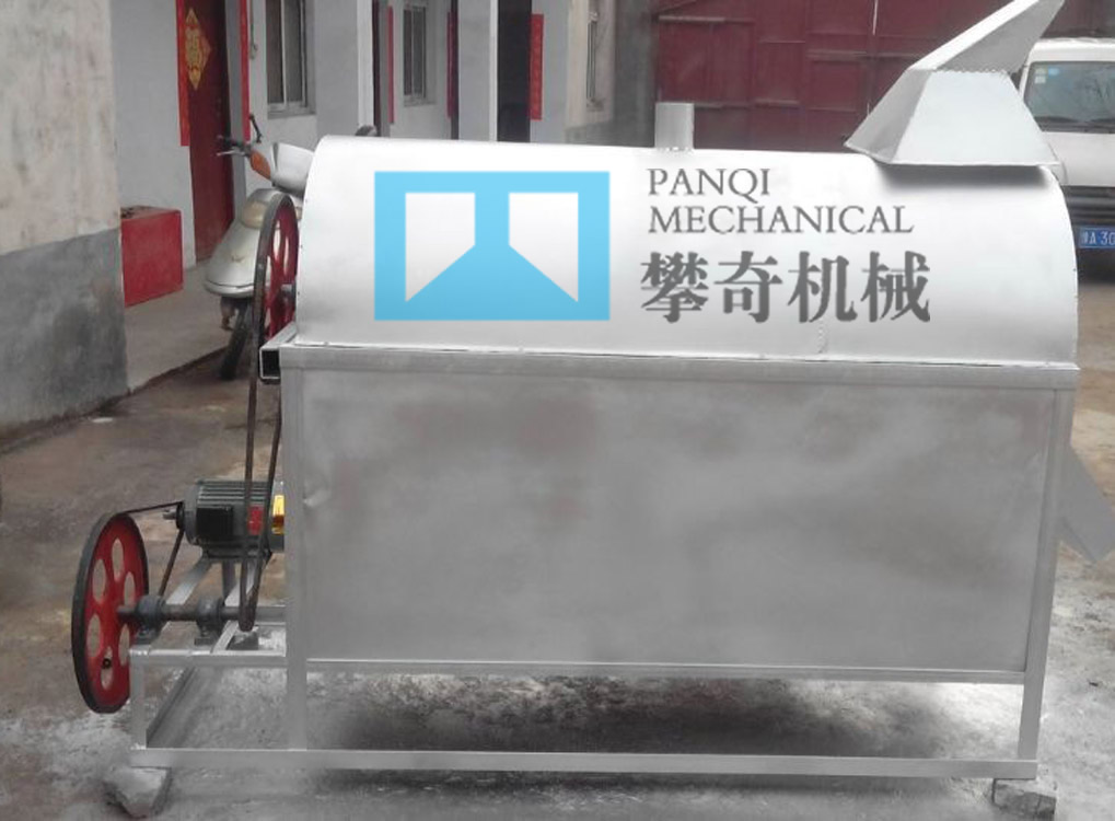 客户炒货学习参考攀奇机械炒籽机  芝麻炒籽机  大豆炒籽机