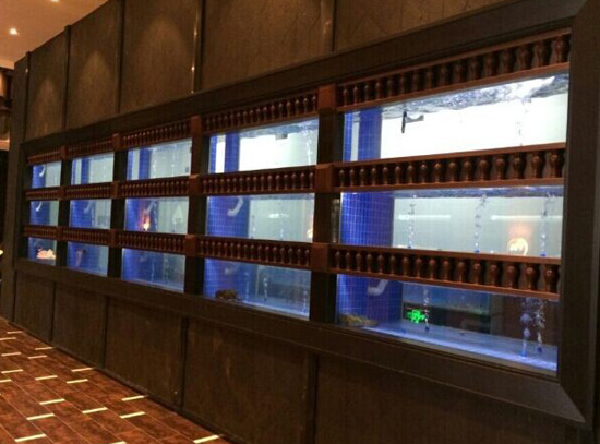 广州萝岗区定做饭店海鲜池，萝岗哪里定做餐厅酒楼海鲜池定做公司  萝岗定做饭店鱼池  定餐厅酒楼海鲜池