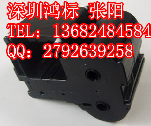 佳能NTC标牌机国产黑色带PP-RC3BKG  丽标标牌机色带  佳能铭牌机色带  NTC吊牌机色带