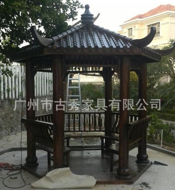 欧式防腐木亭子&nbsp;&nbsp;欧式木制亭子&nbsp;&nbsp;欧式碳化木亭子