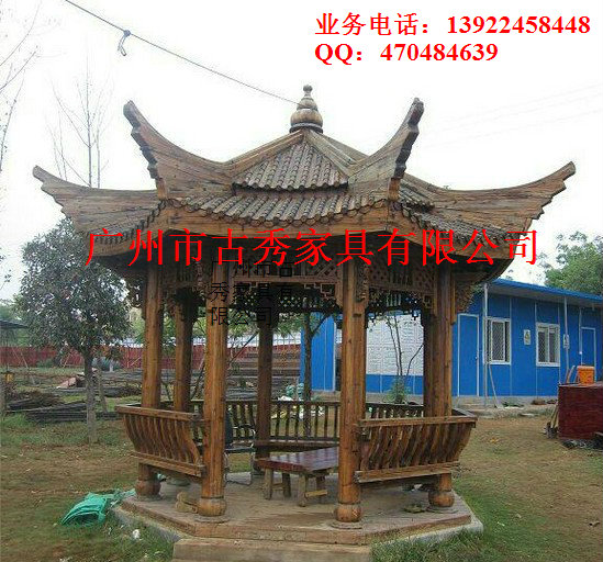 双层景观八角凉亭 双层八角凉亭 双层古建八角凉亭 双层木制八角凉亭