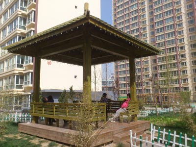 鑫瑞防腐木價(jià)位合理的防腐木涼亭新品上市_甘肅鋼木結(jié)構(gòu)工程