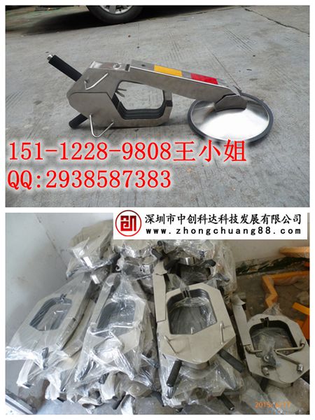 用吸盤式車輪鎖，私家防盜圓盤式鎖車器圖片