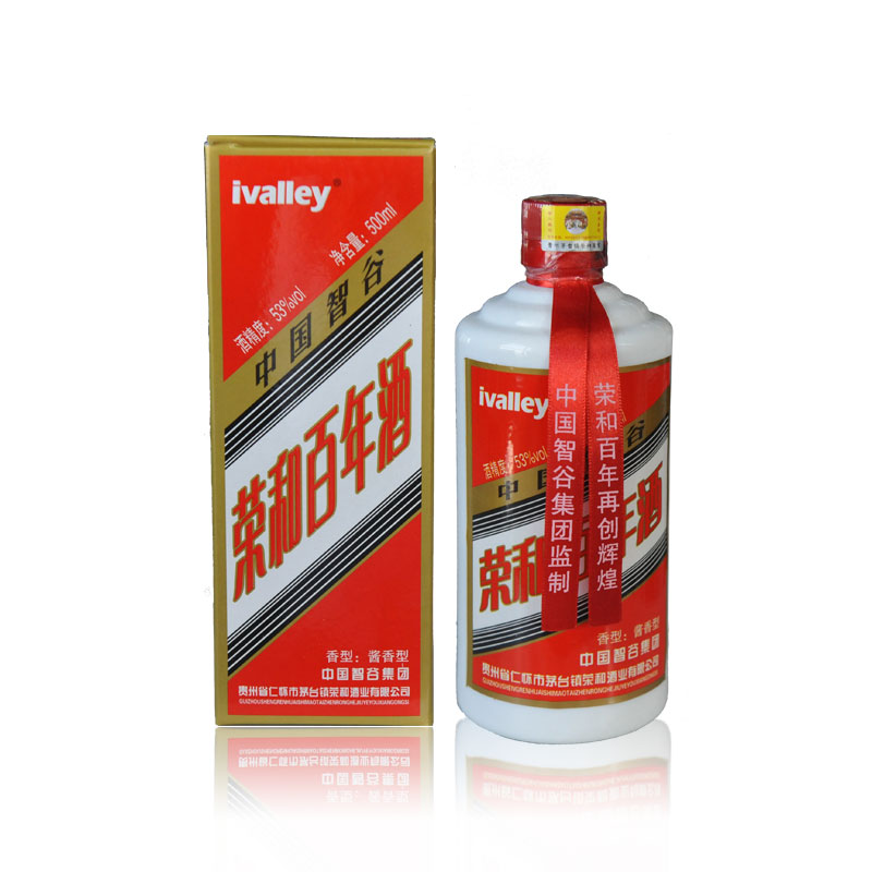 貴州白酒 茅臺(tái)鎮(zhèn)53°醬香白酒 榮和百年酒普裝