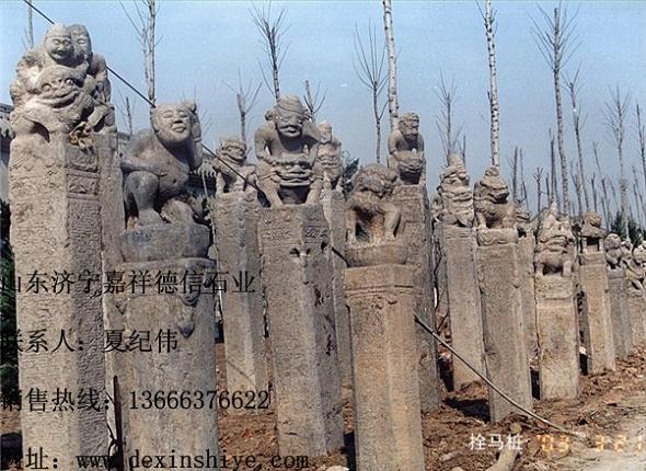 供應(yīng)仿古石雕栓馬樁望樁，價(jià)格 圖片
