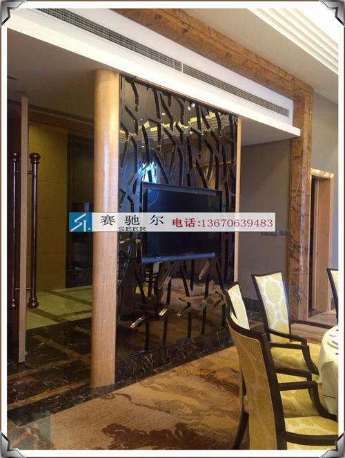 双龙不锈钢花窗 酒店不锈钢工程装饰  吧不锈钢花窗  酒店工程装修