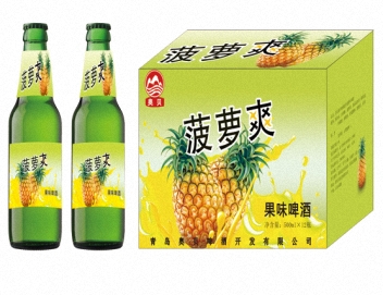 供应广水|麻城果味啤酒代理厂家直接供货啤酒  果啤批发  菠萝啤代理加盟  500毫升果啤