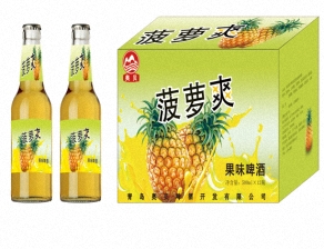 供应广水|麻城果味啤酒代理厂家直接供货啤酒  果啤批发  菠萝啤代理加盟  500毫升果啤