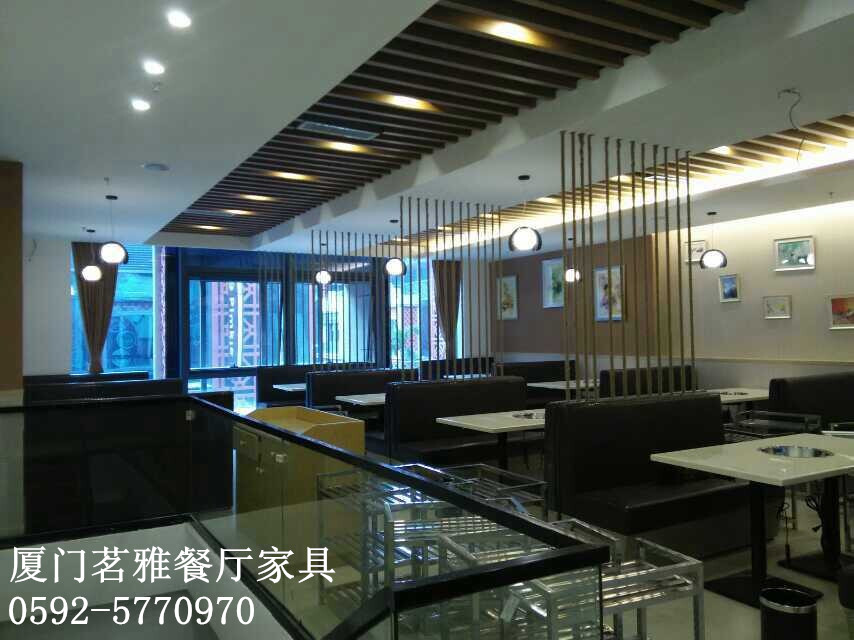餐廳火鍋桌定做供銷 供應茗雅家具公司特色的火鍋店桌椅沙發(fā)