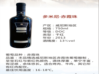 意大利 威尼托產(chǎn)區(qū) 多米尼·赤霞珠干紅葡萄酒