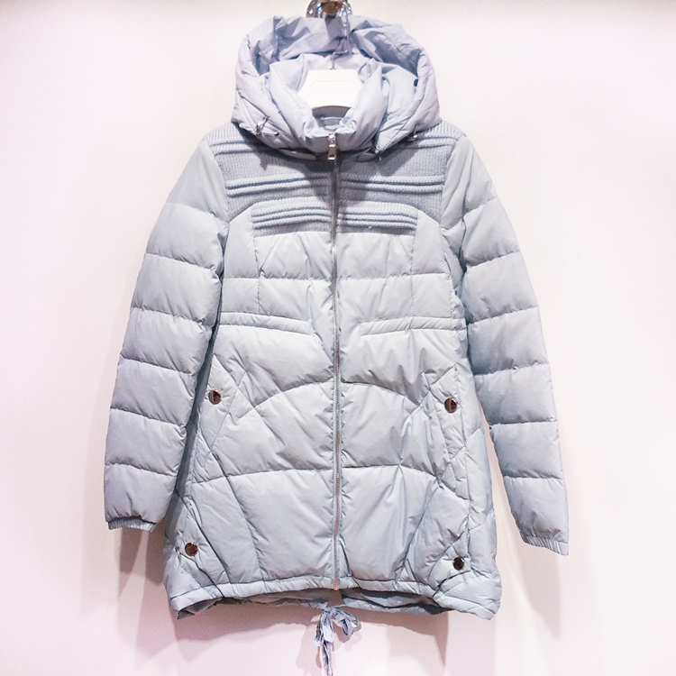 【言语天堂】冬秋季女士风大衣羽绒德禄鑫 品牌折扣女装 尾货走  德禄鑫服饰  杭州女装品牌折扣