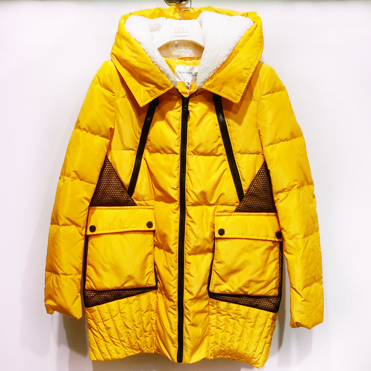 【言语天堂】冬秋季女士风大衣羽绒德禄鑫 品牌折扣女装 尾货走  德禄鑫服饰  杭州女装品牌折扣