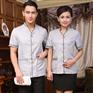 2015年夏天新款 酒店客服工作服男女同款 简约保洁PA清洁